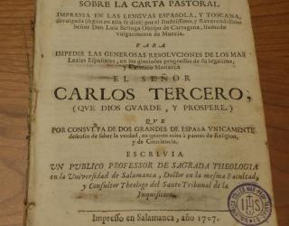 Otra refutación contra el cardenal Luis Belluga.